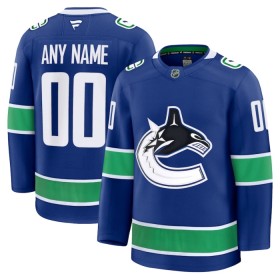 Miehille NHL Vancouver Canucks Pelipaita Custom Fanatics Premium 2024-25 koti Sininen